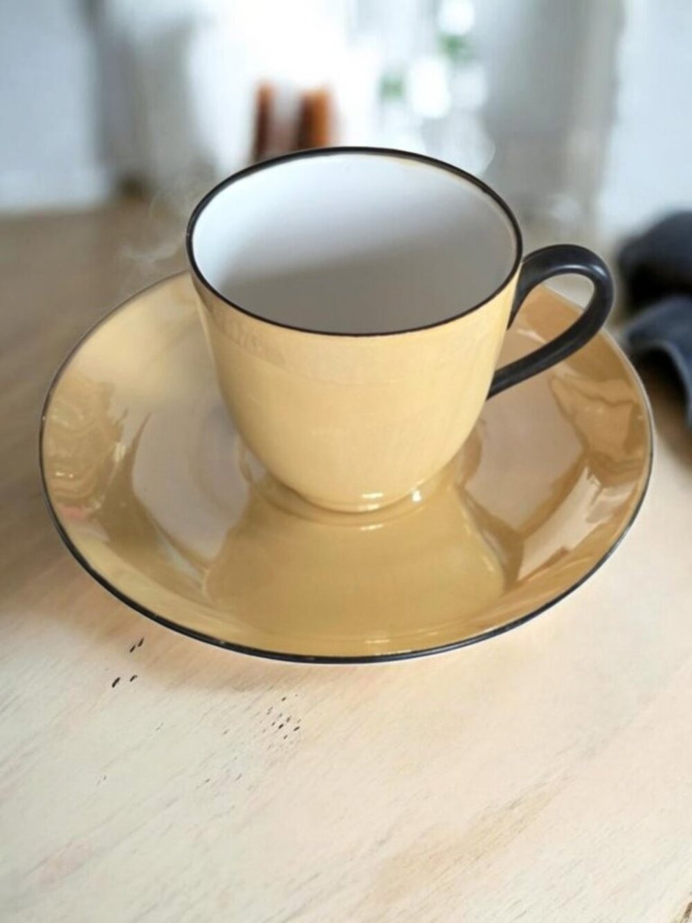 VINTAGE MZ ALTROHLAU CZECHOSLAVAKIA Porcelain Teacup and Saucer Set